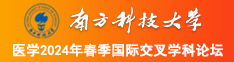 日本少妇扣B视频南方科技大学医学2024年春季国际交叉学科论坛